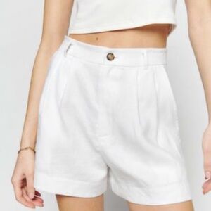 NWT Reformation Mason Linen Short